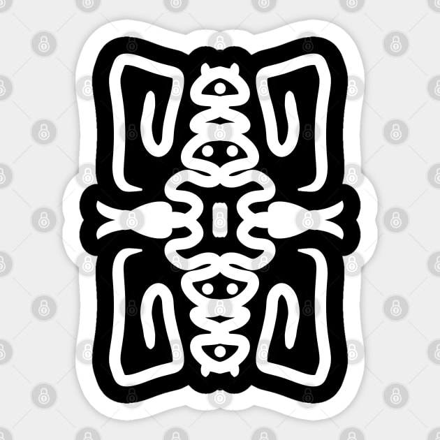 Lines Art 14 Sticker by Megadorim